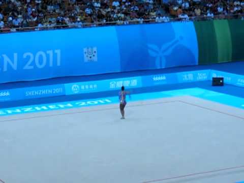 Ulyana Trofimova 2011 Universiade Hoop AA