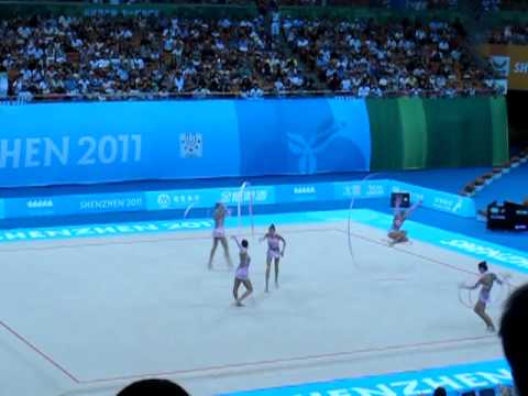 Russia 3 Ribbons 2 Hoops AA 2011 Universiade