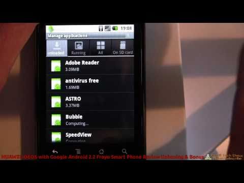 HUAWEI IDEOS Google Android 2.2 Froyo Phone Review Unboxing Bonus
